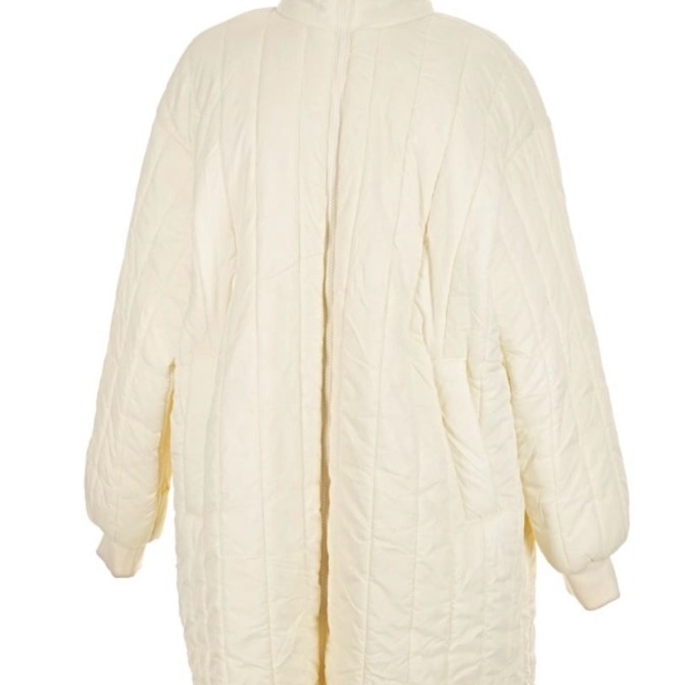 Zara Cream Puffer Jacket